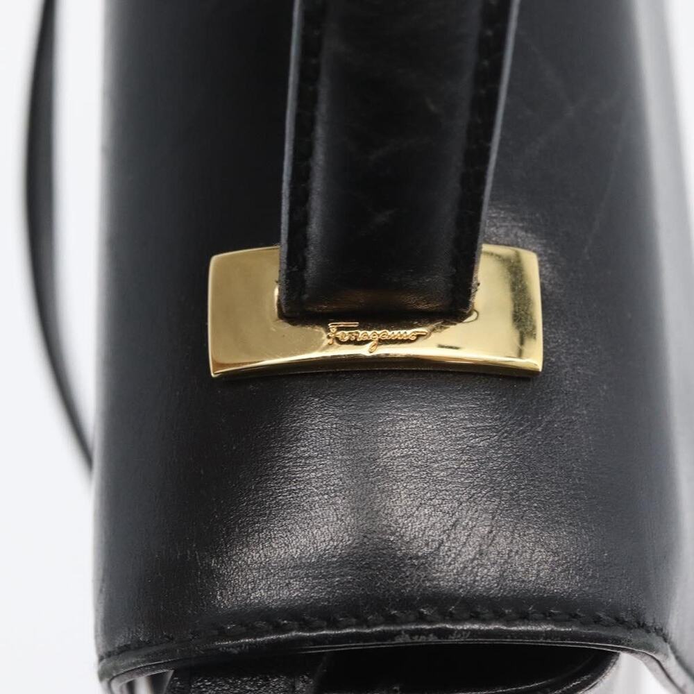 Salvatore Ferragamo Leather Handbag Black - Picture 5 of 16